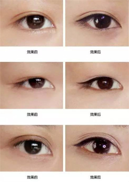 没有美瞳线看上去真是一个样